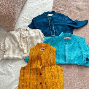 Colorful Kurtas Indian tops Set by Fabindia size 2-3 years
